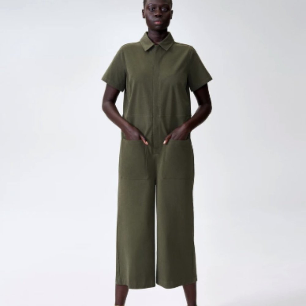 NWT Universal Standard KATE TWILL JUMPSUIT - OLIVE